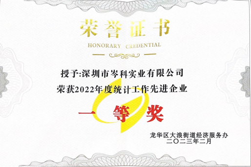 統(tǒng)計工作先進(jìn)企業(yè)